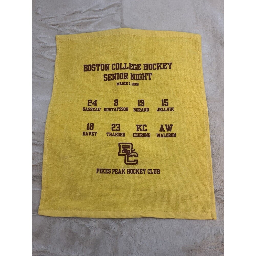 NEW Boston College Eagles Hockey Senior Night Rally Towel 25/26 NCAA Hockey East